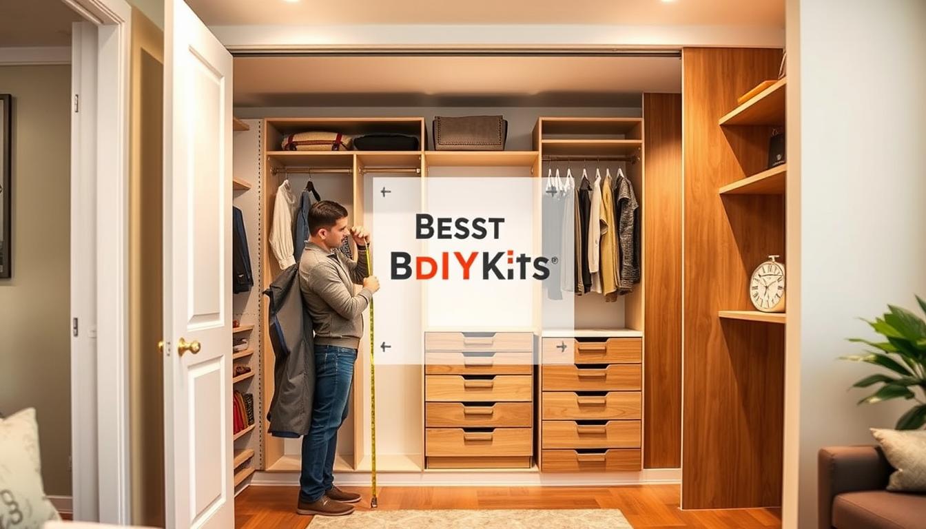 Measuring closet space for optimal layout