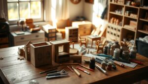 dollhouse crafting process