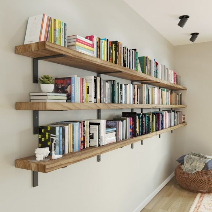 DIY Floating Bookcase