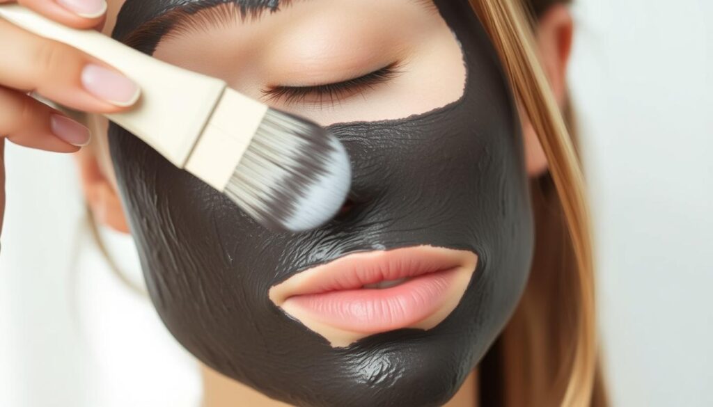 Charcoal Detox Face Mask Application