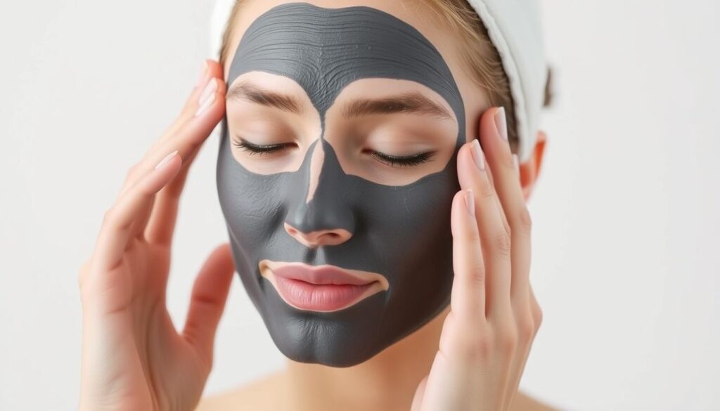 Charcoal Detox Face Mask Application